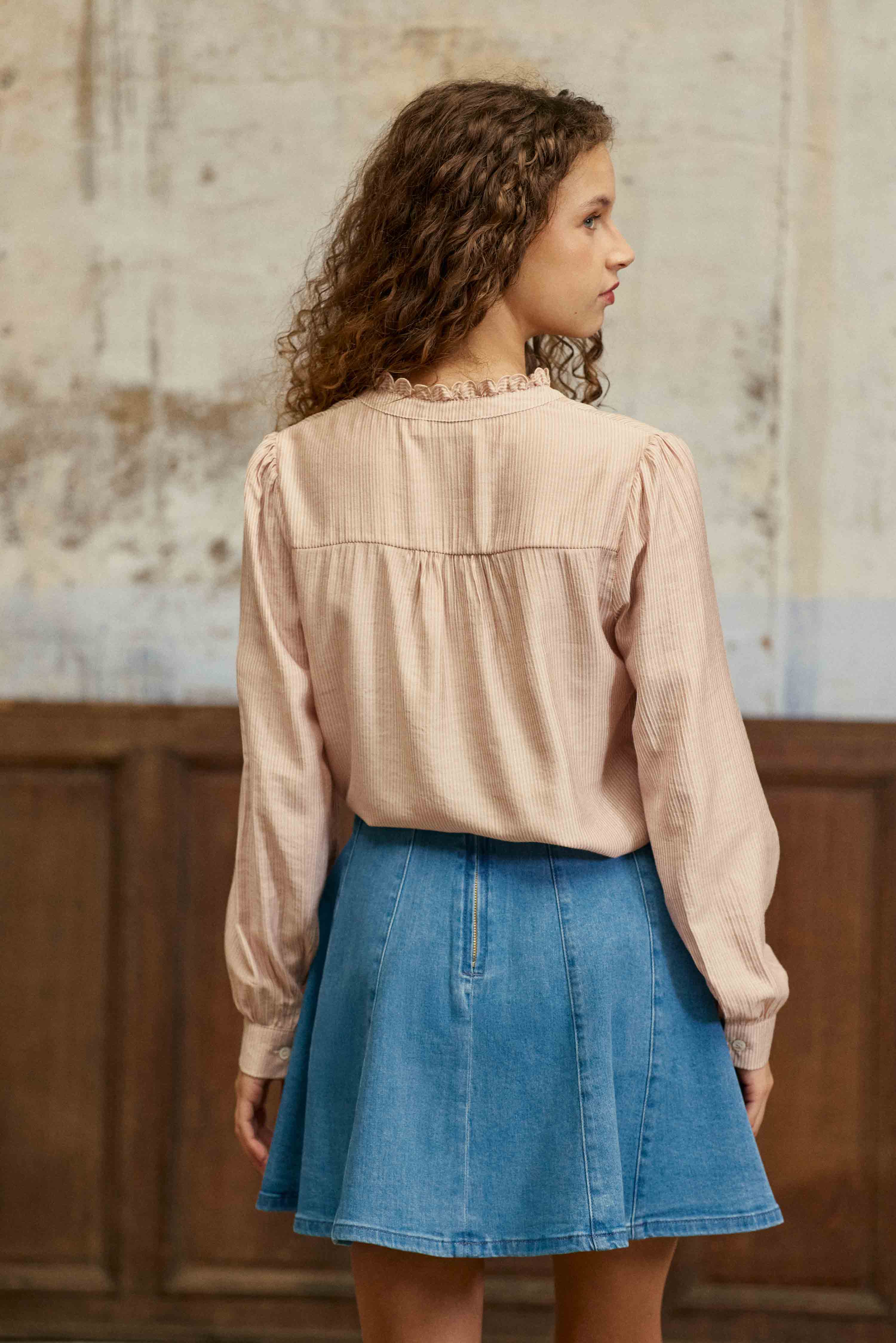 Boya - Blouse col officier à rayures - Image 4