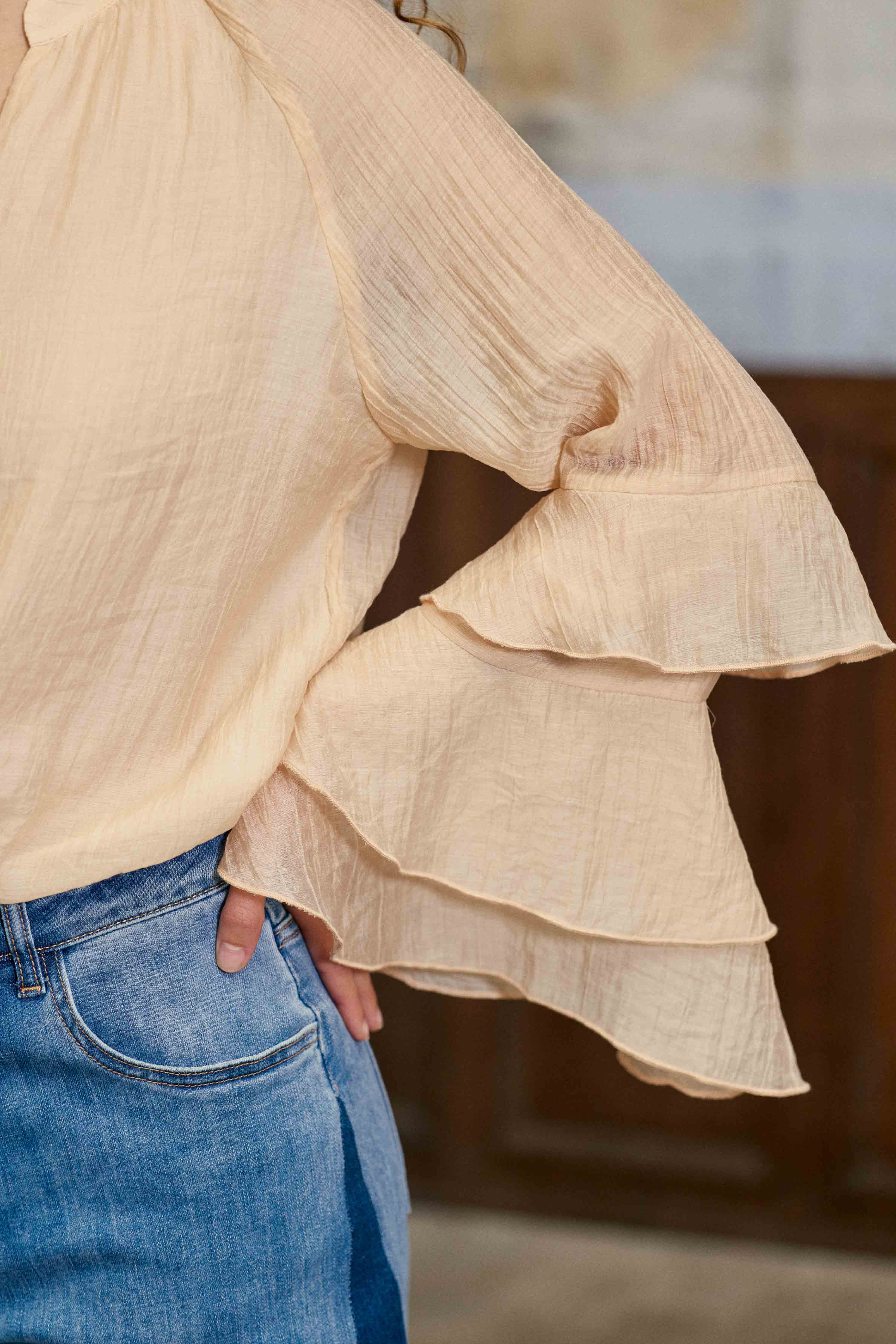 Brieta - Blouse à manches volantées - Image 2