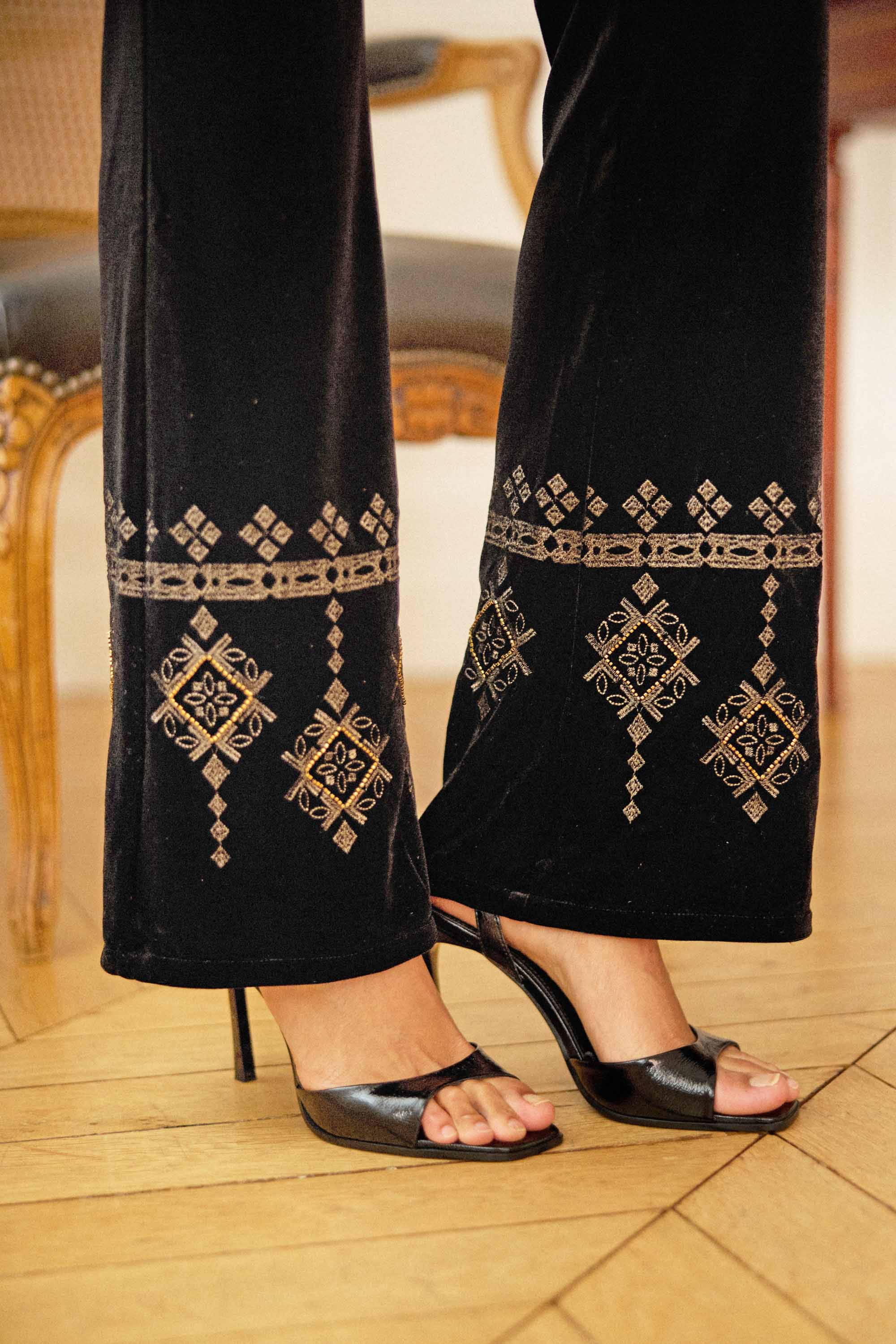 Palmera - Pantalon flare en velours - Image 3