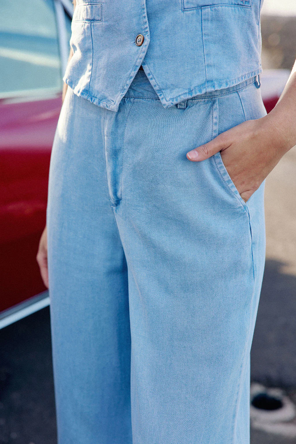 Perline - Pantalon droit en denim - Image 4