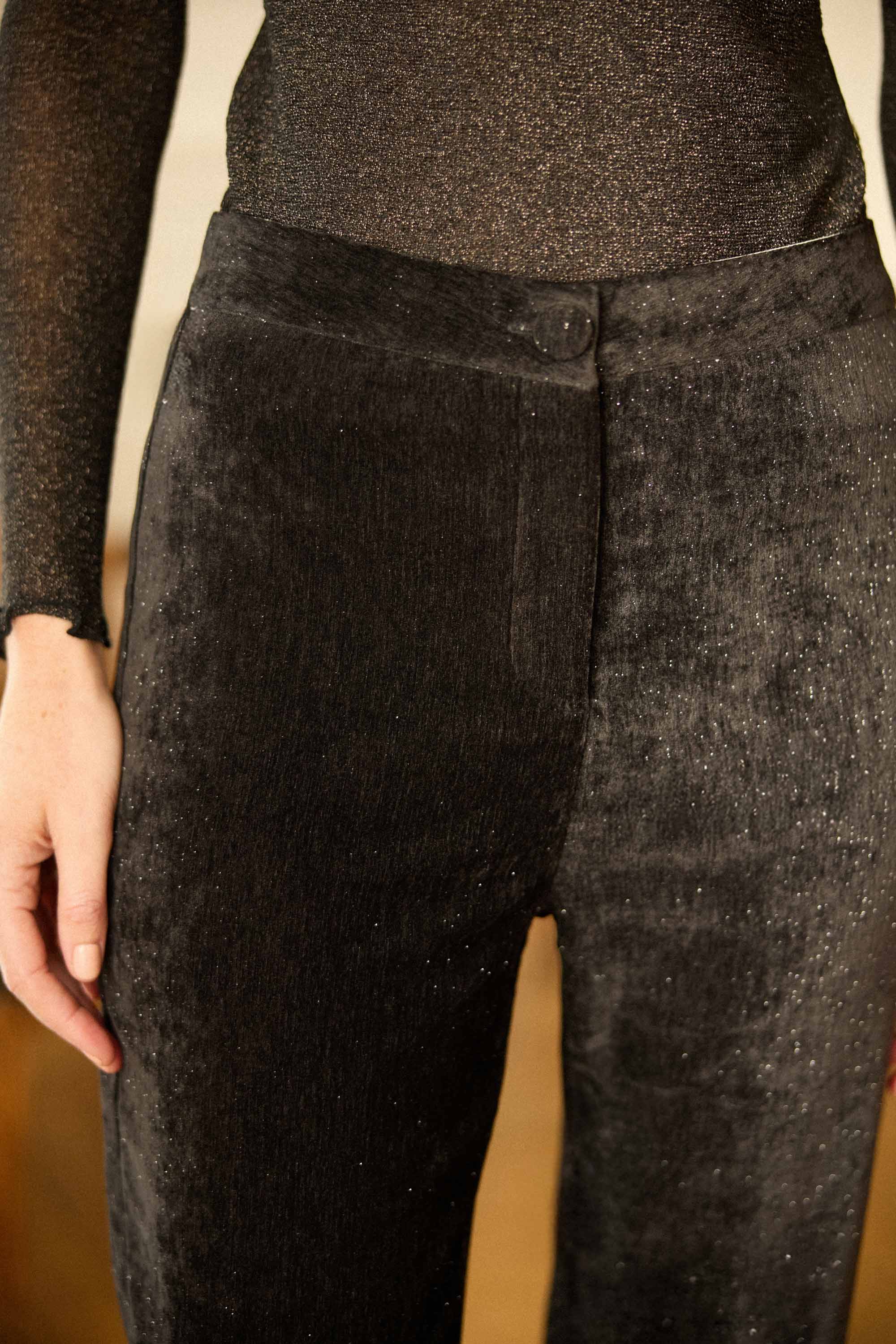 Poppy - Pantalon flare en velours - Image 3