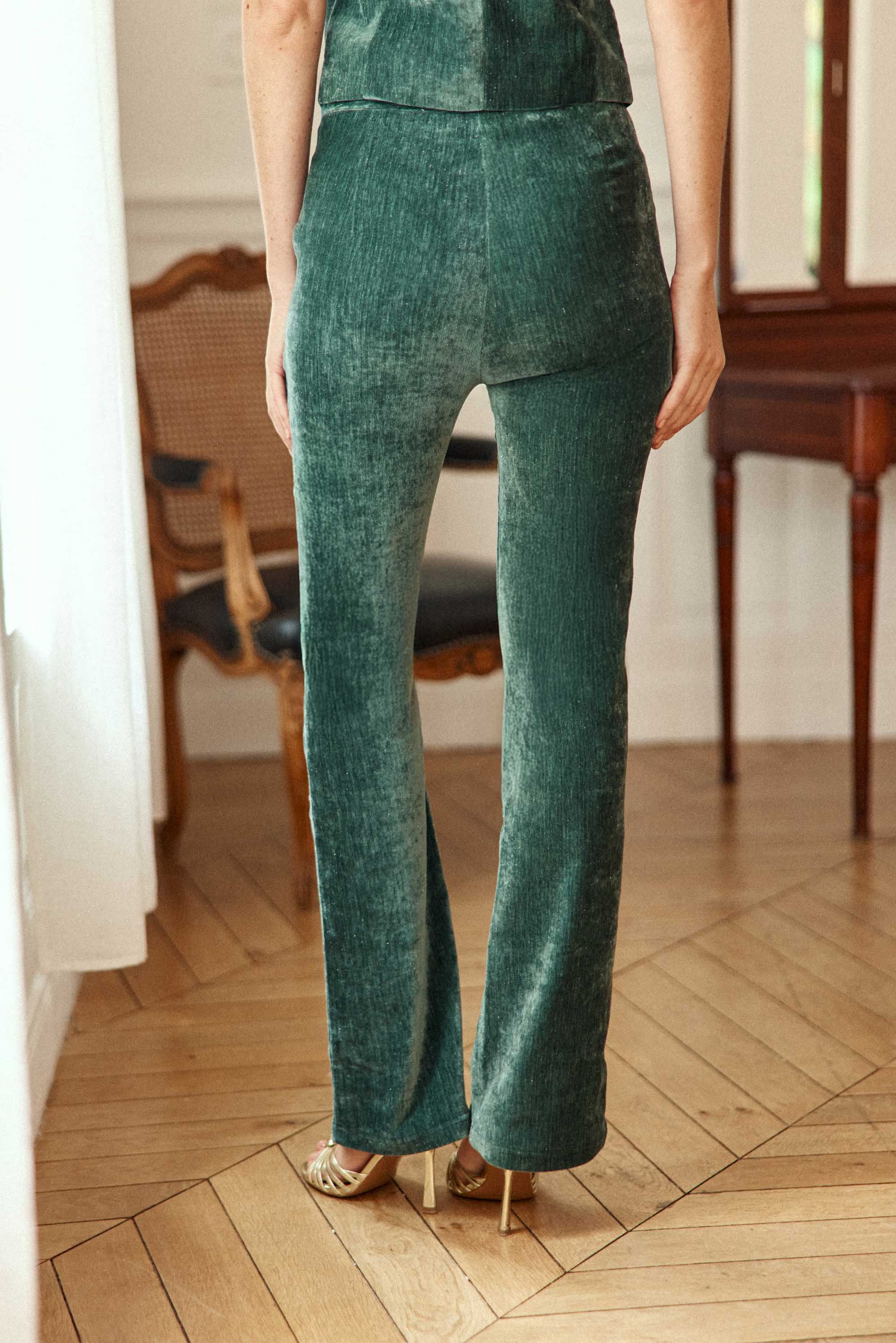 Poppy - Pantalon flare en velours - Image 4