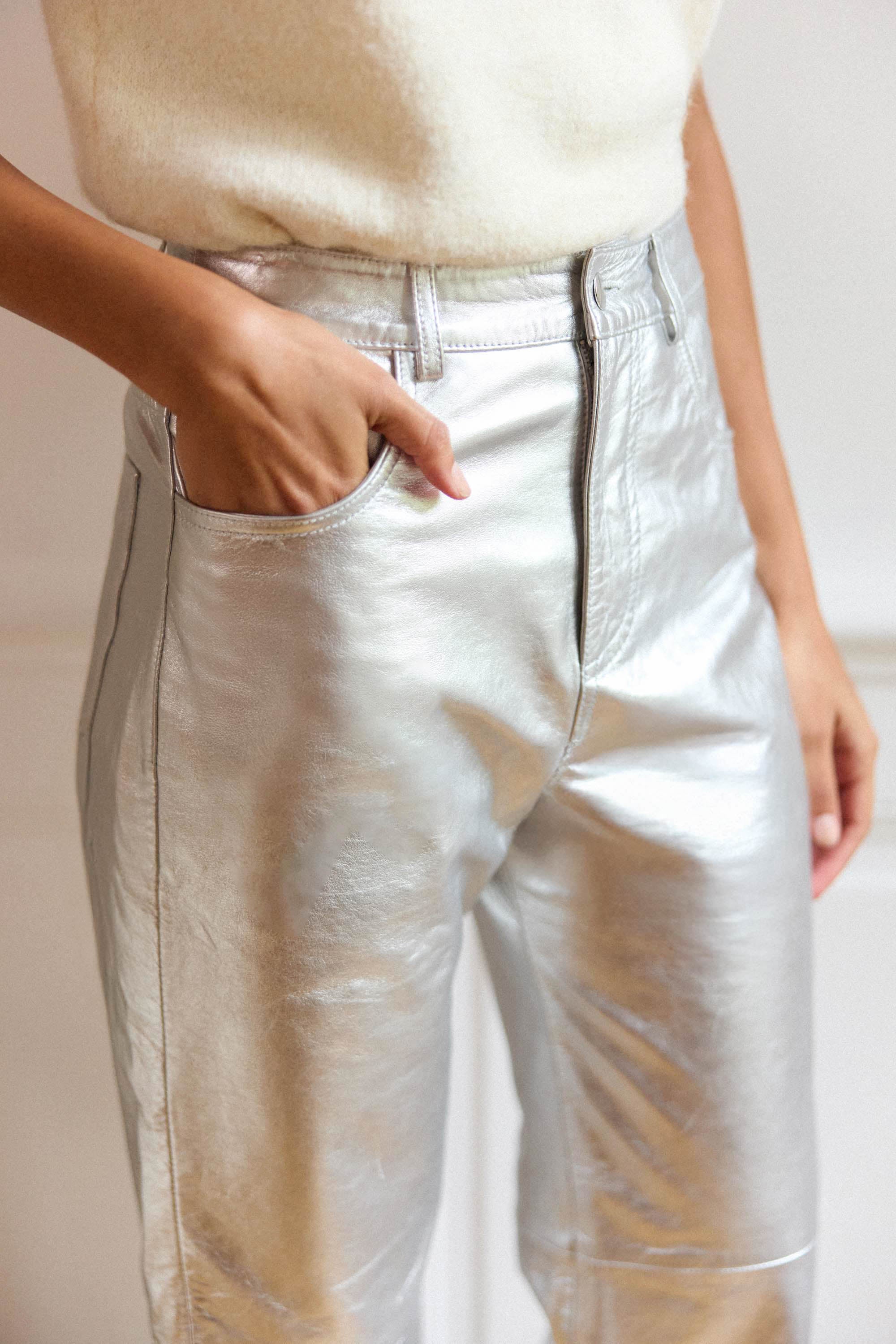Zephyr - Pantalon droit en cuir - Image 3
