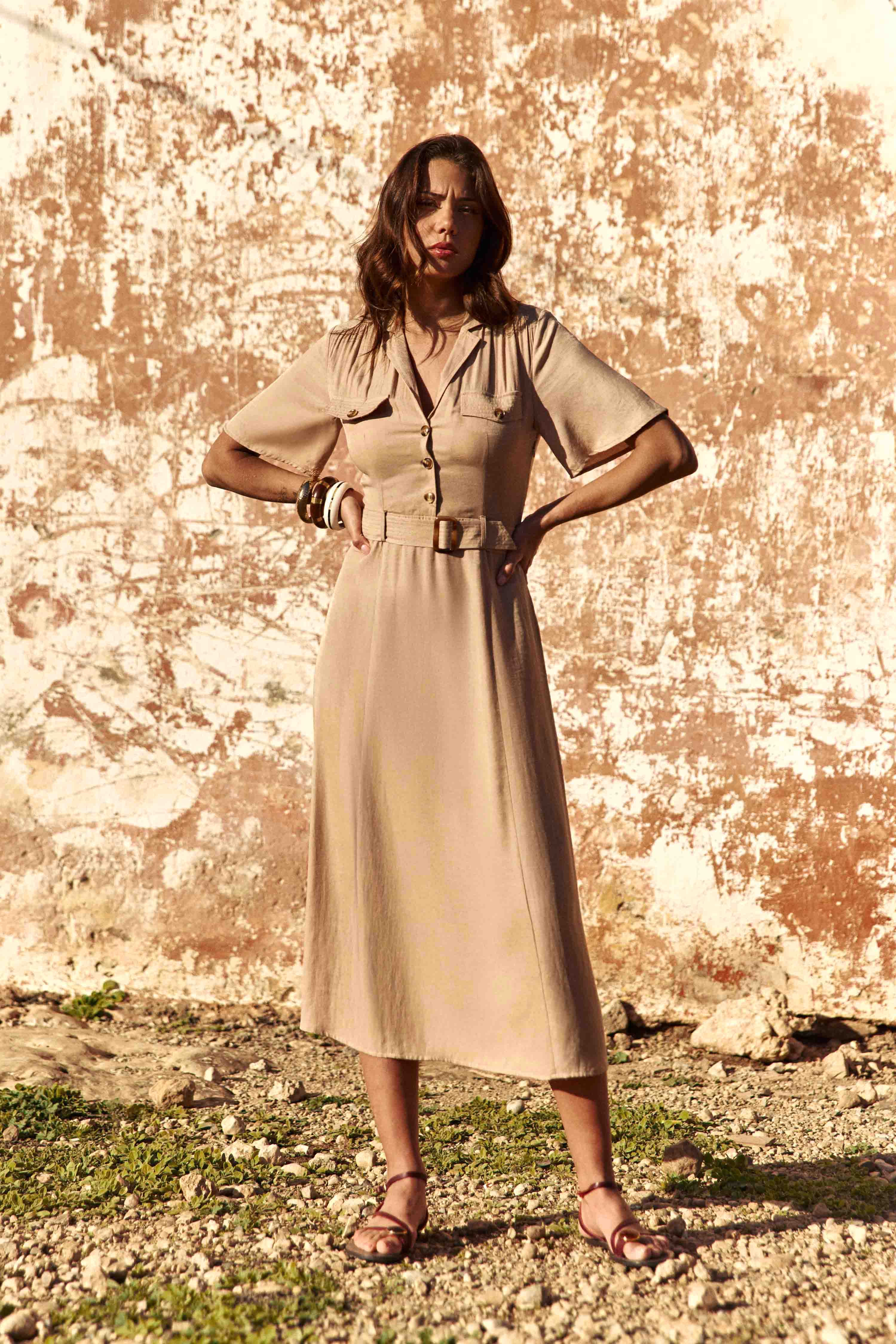 Raya - Robe midi évasée - Image 5
