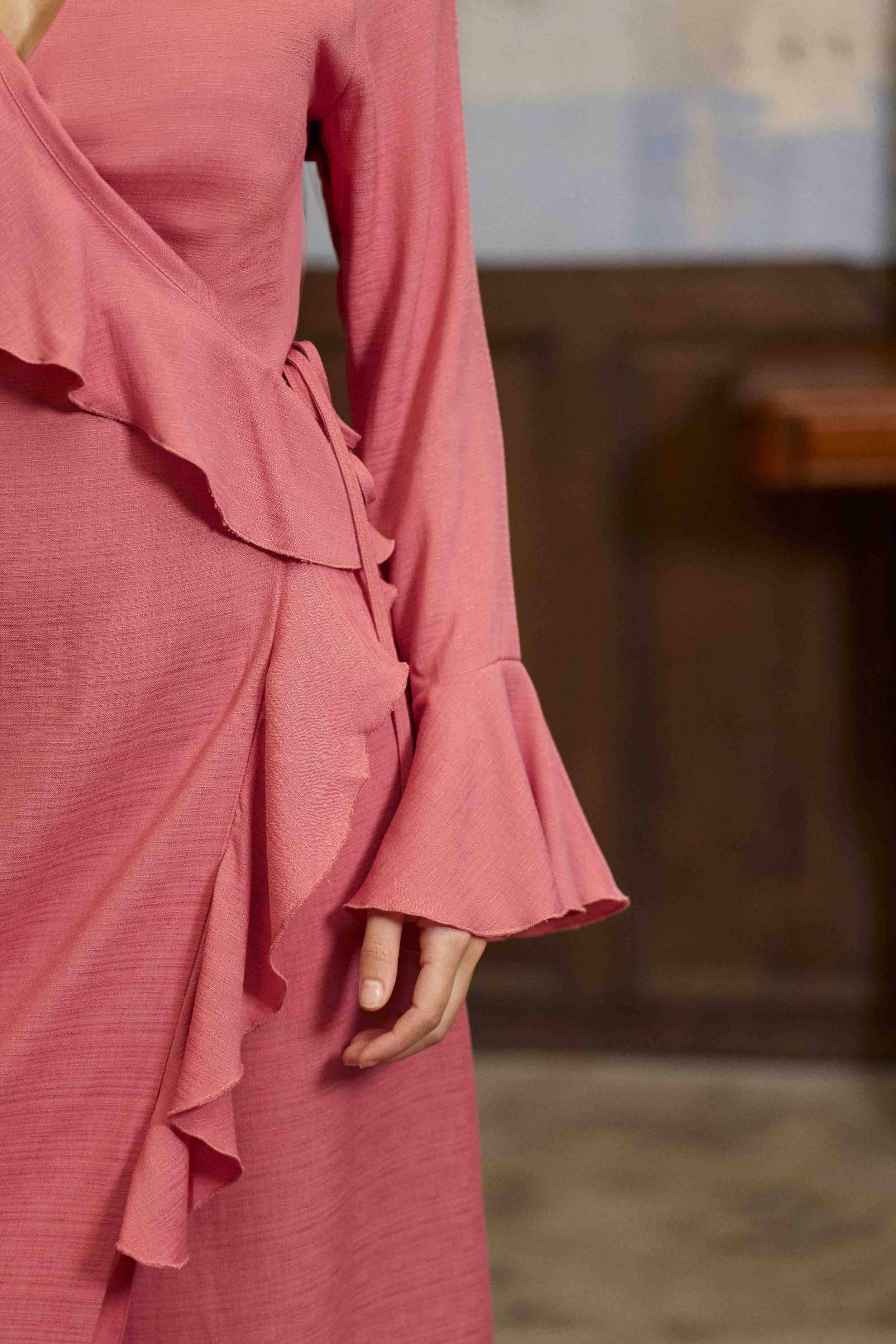 Rosae - Robe midi portefeuille - Image 6