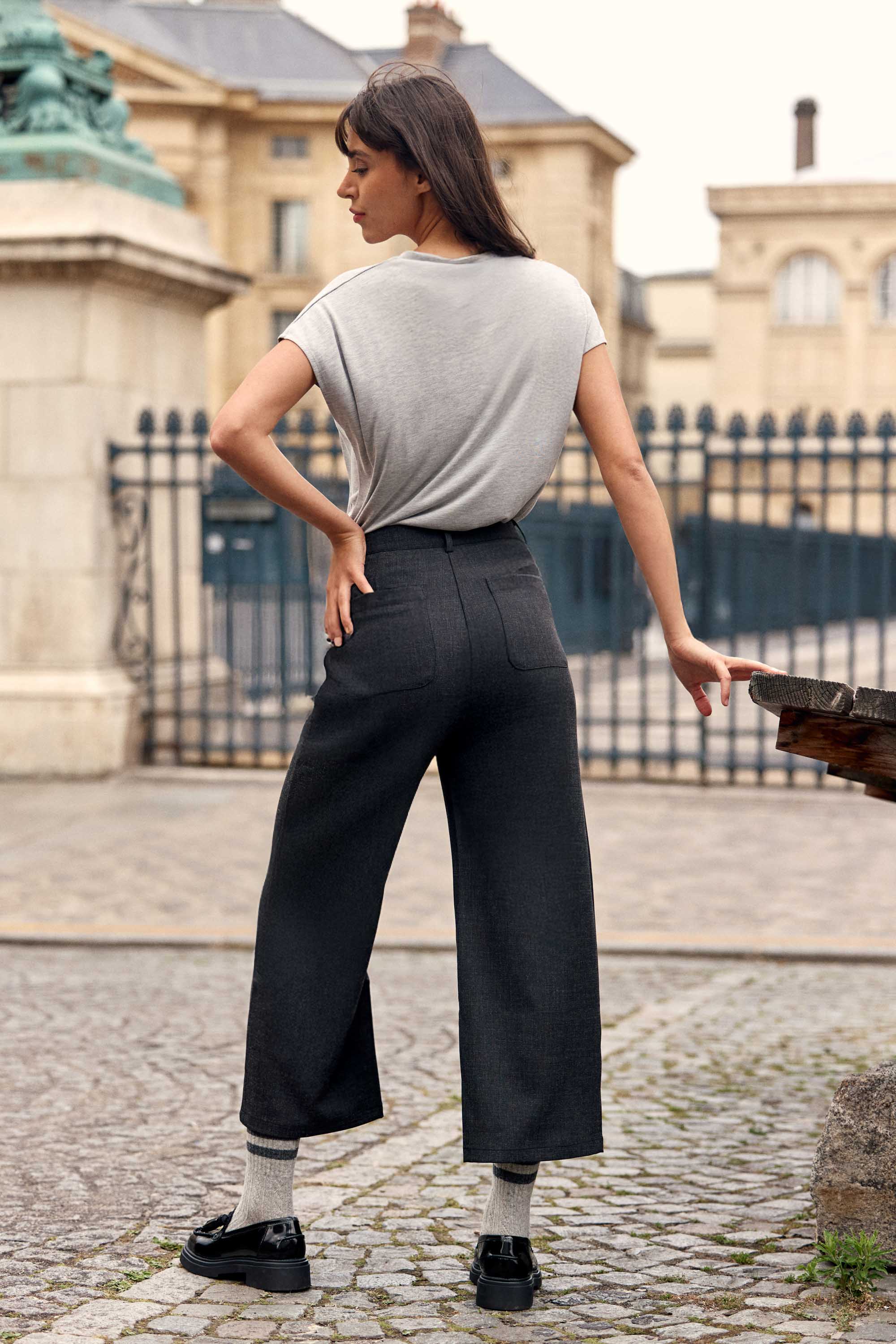 Marcelina - T-shirt col V - Image 4