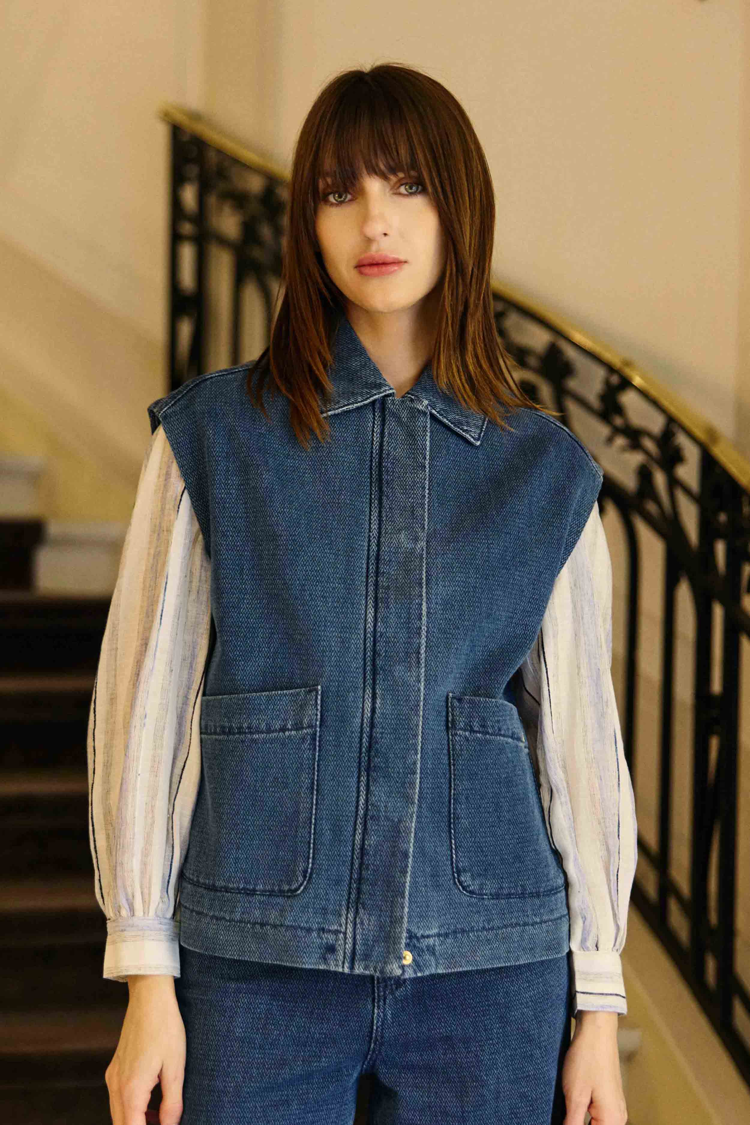 Vaya - Veste sans manches denim - Image 3
