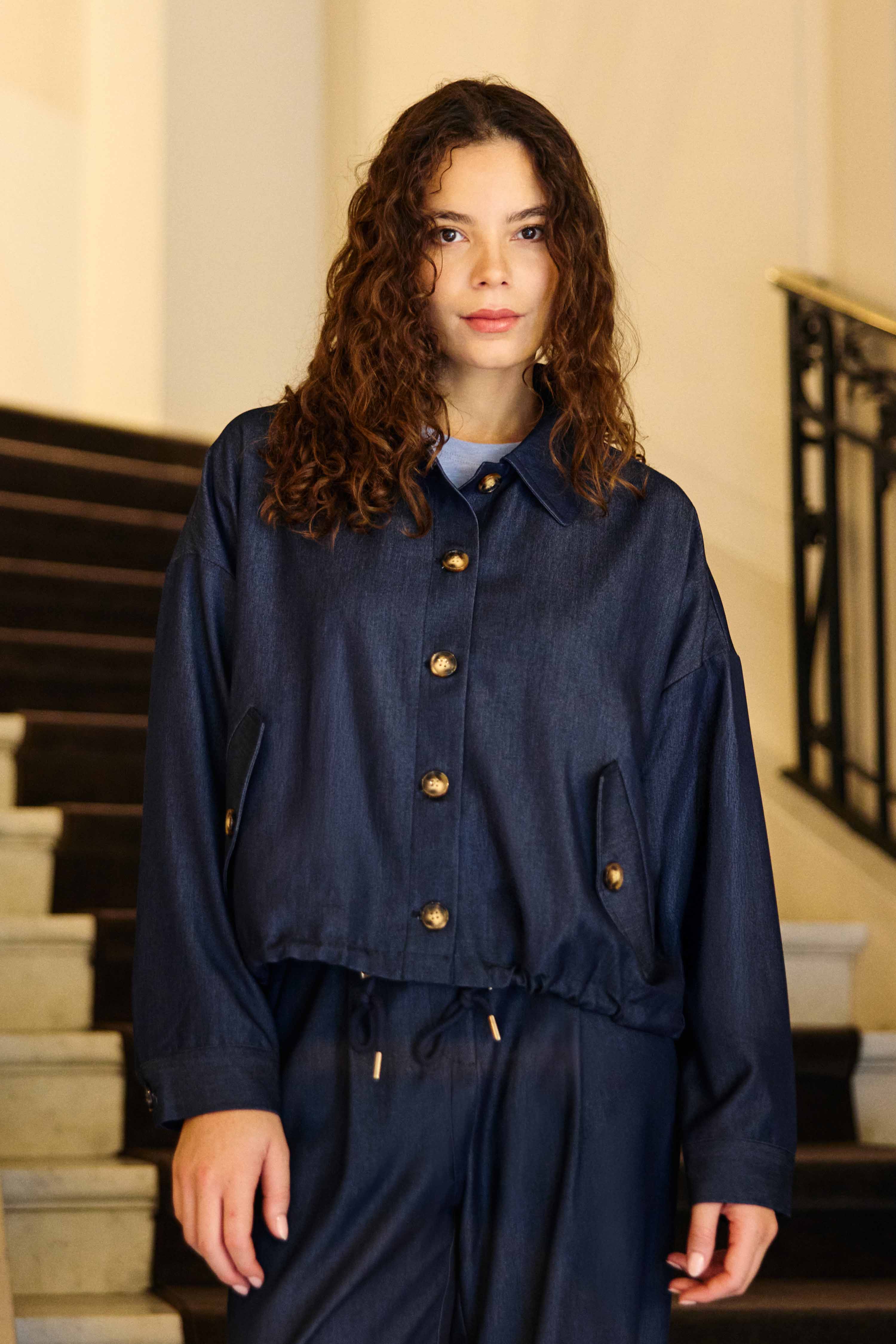 Velyo - Veste oversize denim - Image 3