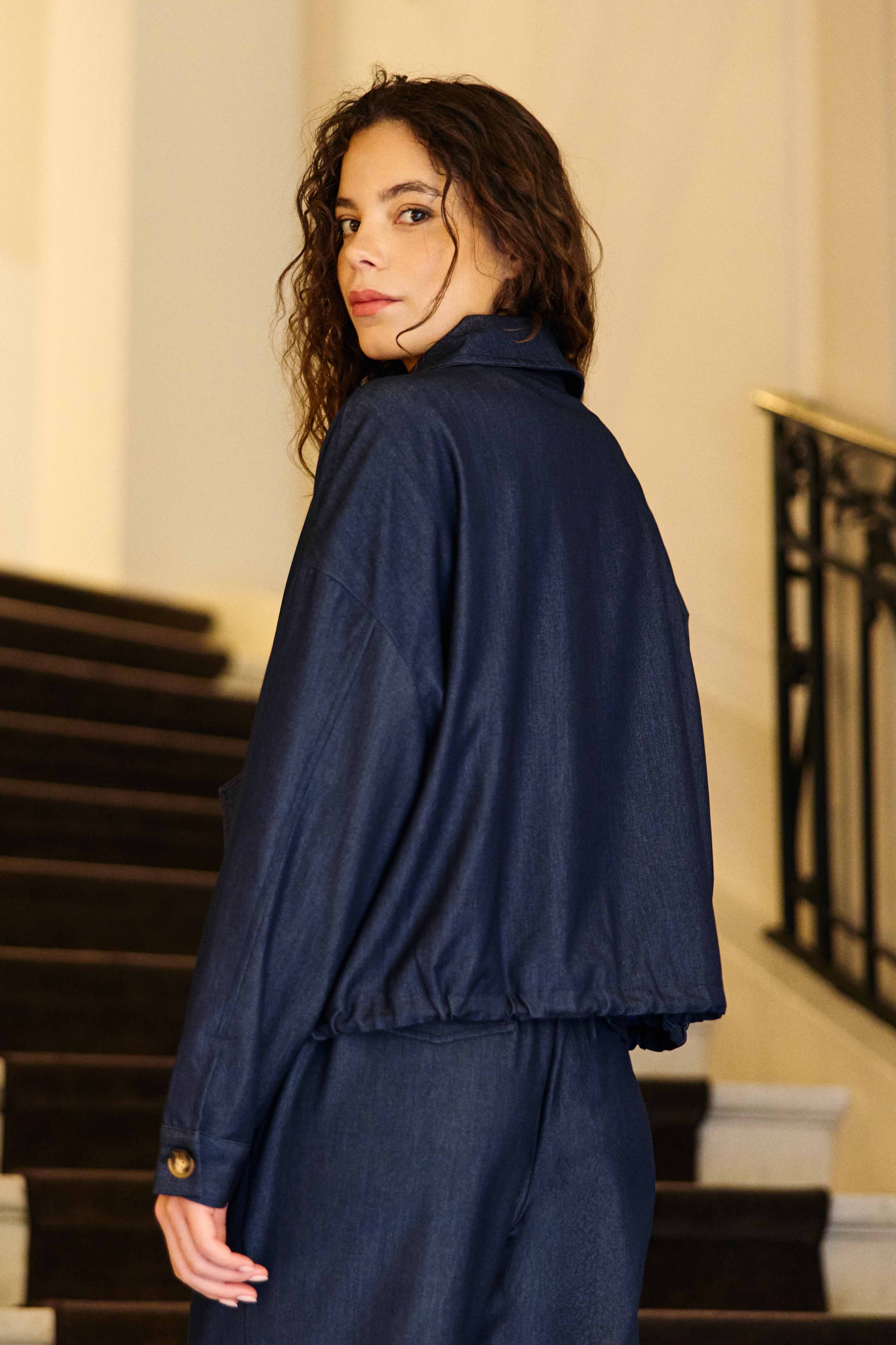 Velyo - Veste oversize denim - Image 4