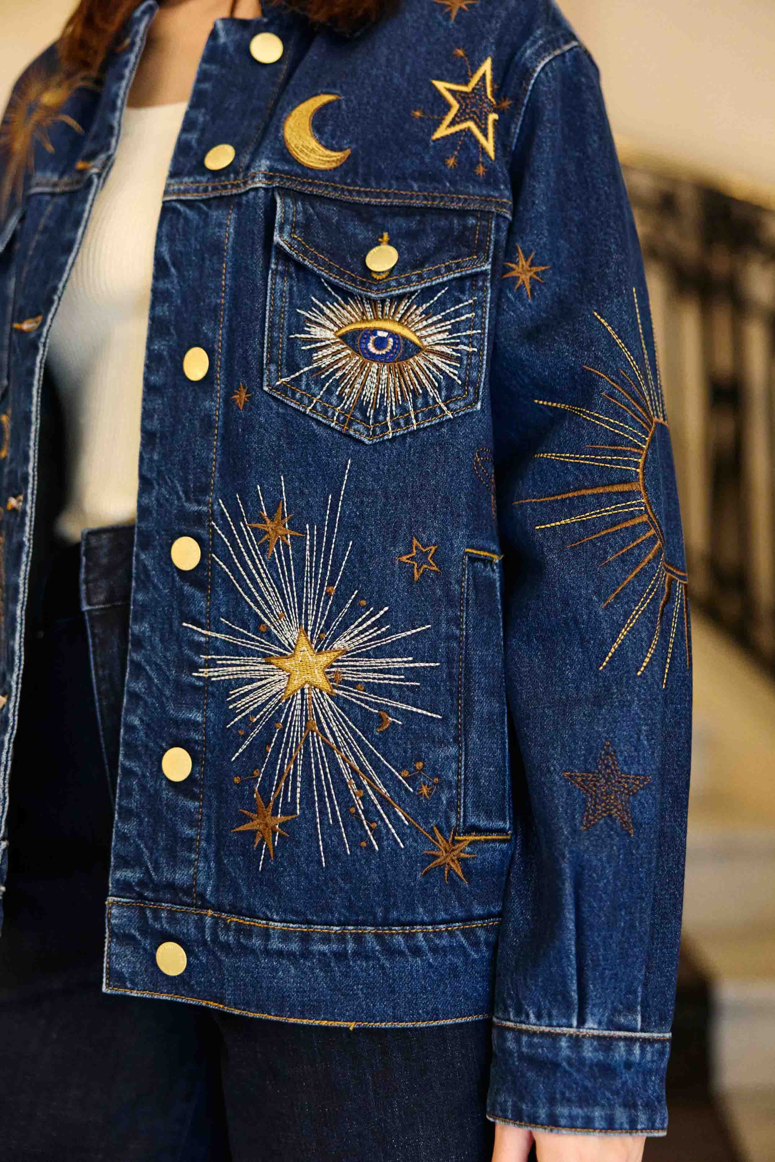 Vinae - Veste denim brodée - Image 4